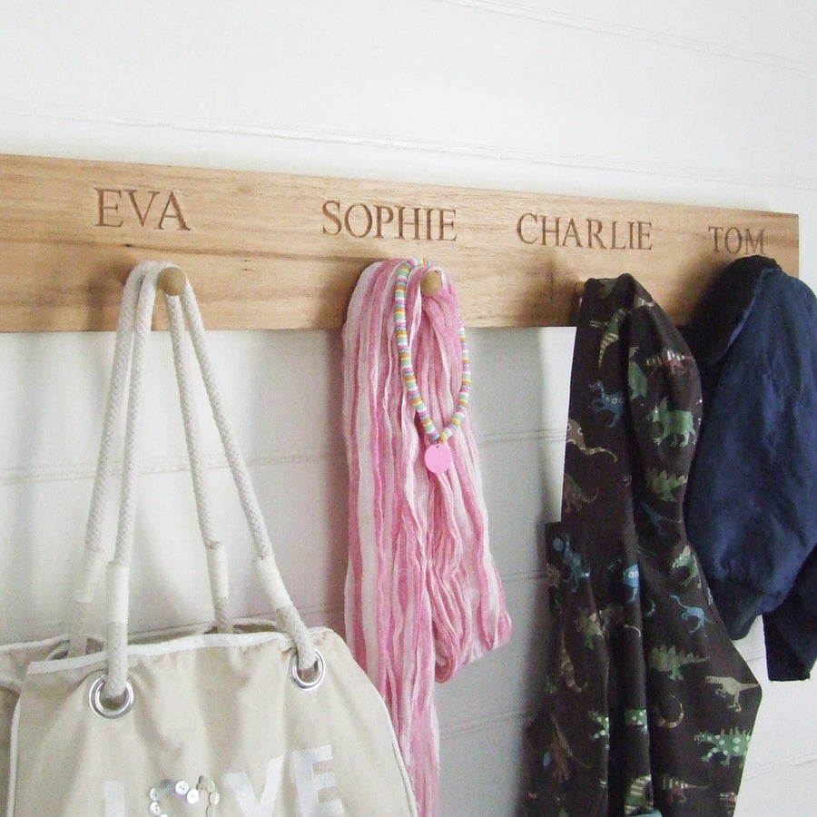 personalised shaker peg rail