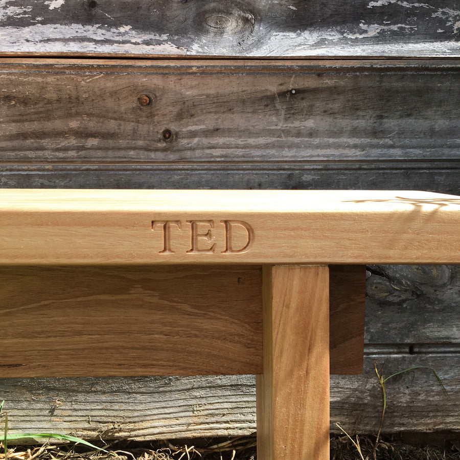 personalised bench