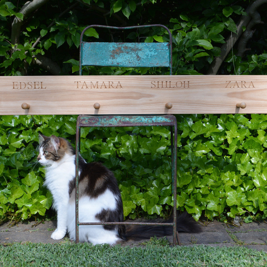 personalised shaker peg rail